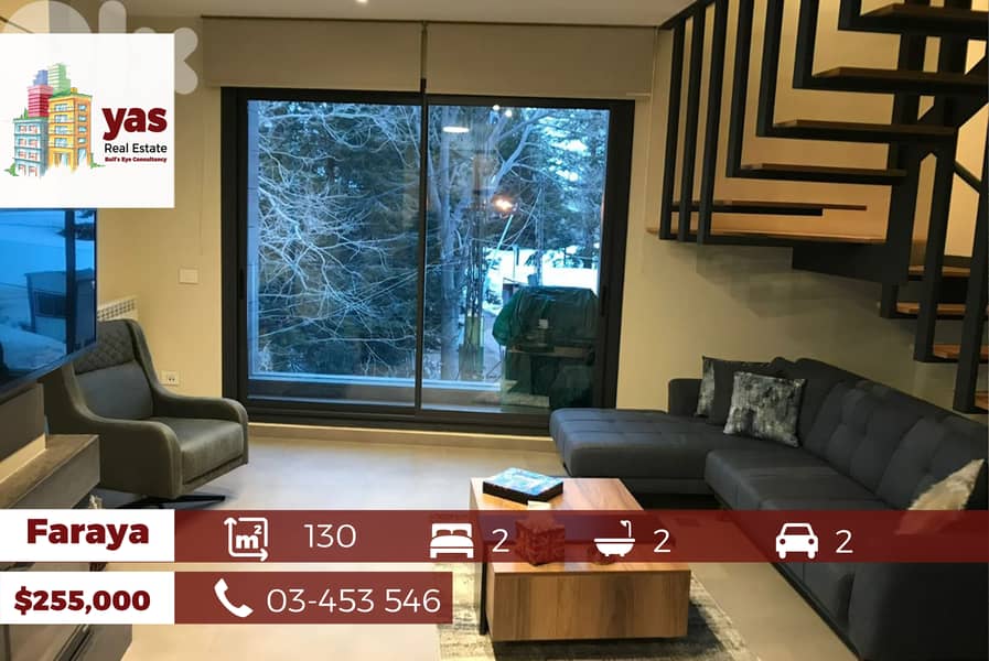 Faraya 130m2 |Duplex | Brand New | Fully Furnished/Equipped | View| PA 0