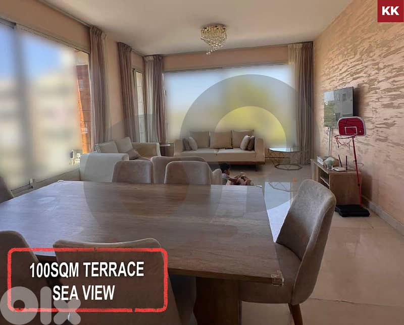 Modern Apartment with 100sqm Outdoor Terrace | Bchamoun REF#KK124844 0