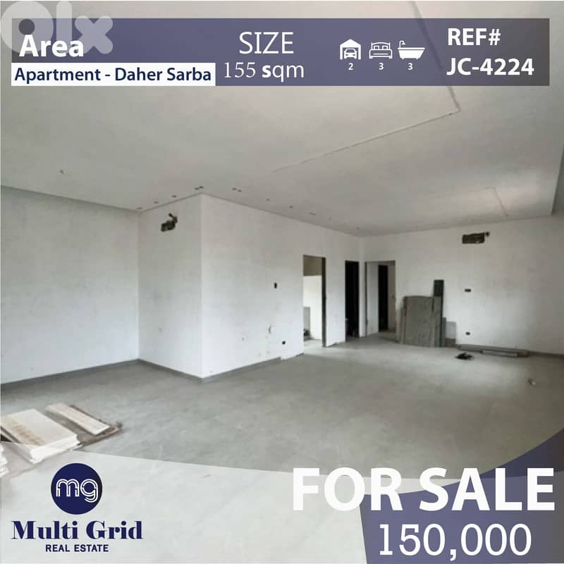 JC-4224 / Apartment for Sale in Sarba, شقة للبيع في ضهر صربا 0