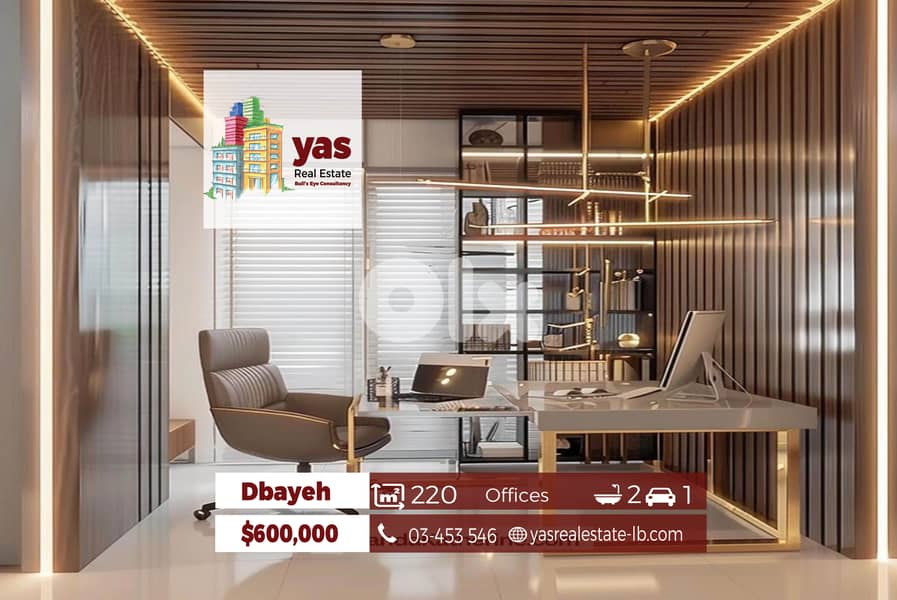 Dbayeh 220m2 | Office | Investment Opportunity/Rental Return | BG | 0