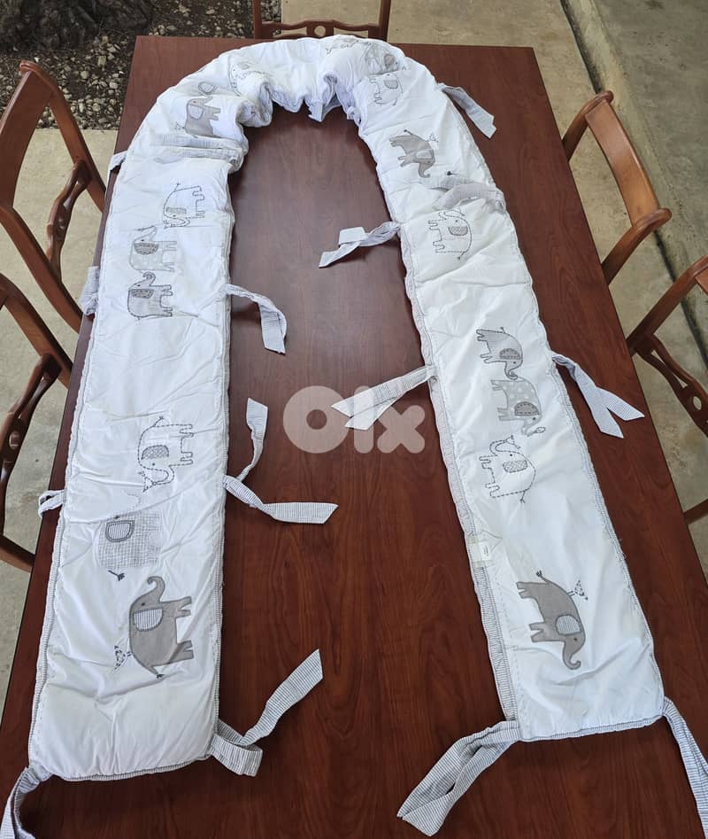 Bed bumper for baby with blanket and cover 0