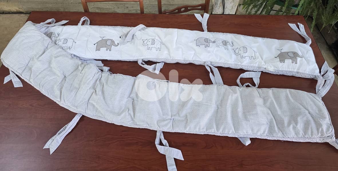 Bed bumper for baby with blanket and cover 3