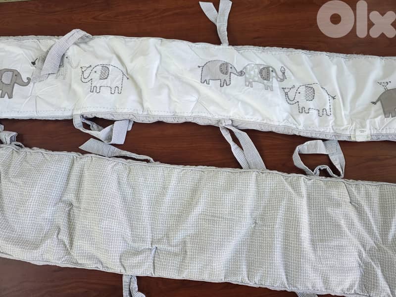 Bed bumper for baby with blanket and cover 4