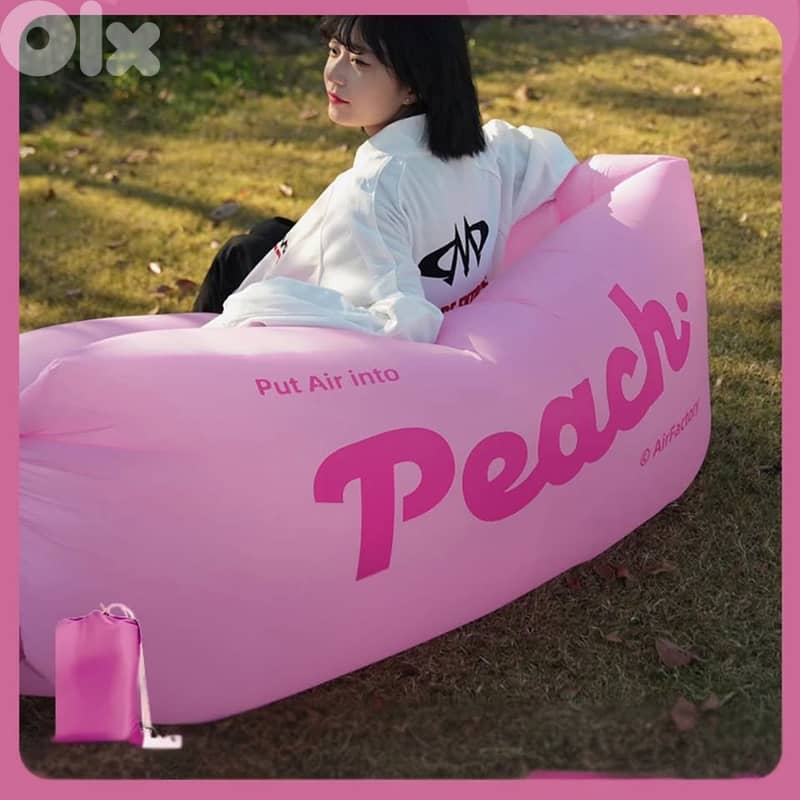 Peach Dream Inflatable Lounger 0