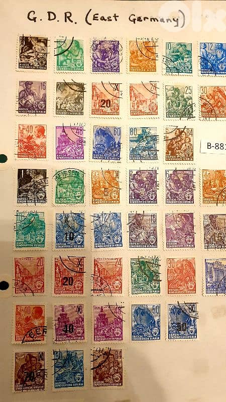 East Germany since 1950's rare 47 stamps B-881 0