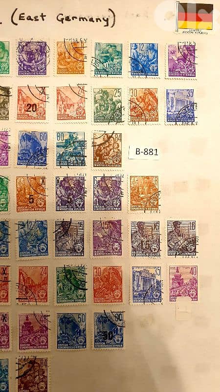 East Germany since 1950's rare 47 stamps B-881 1