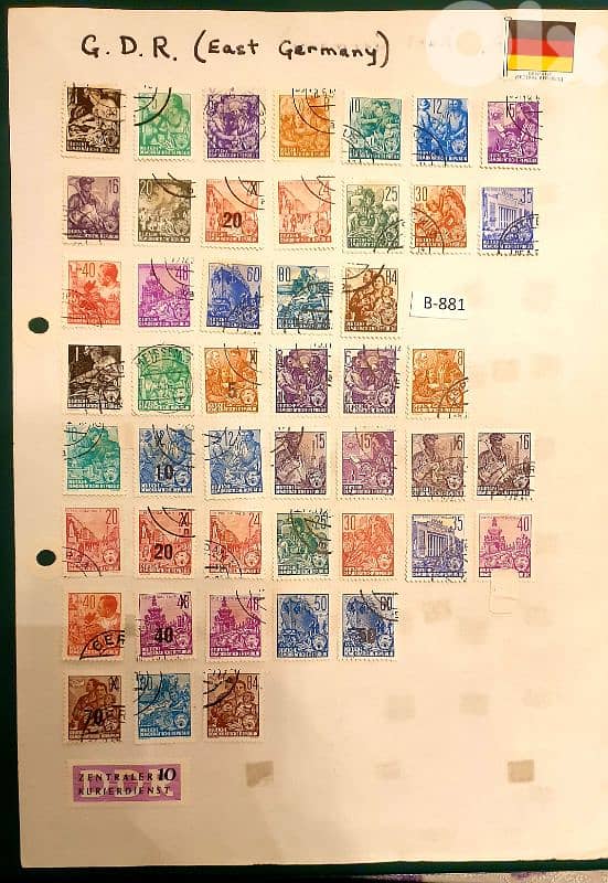 East Germany since 1950's rare 47 stamps B-881 2