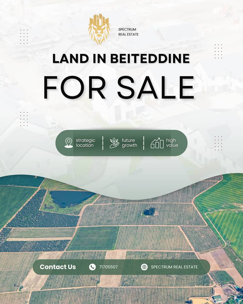 SUPER CATCH!!!! 12000Sq LAND FOR SALE IN BEITEDDINE, (AL-106) 0