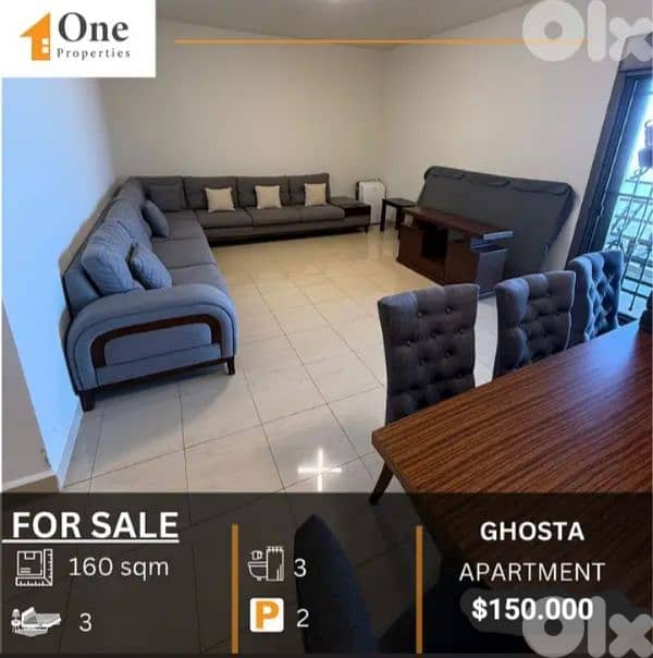 APARTMENT FOR SALE IN GHOSTA 0