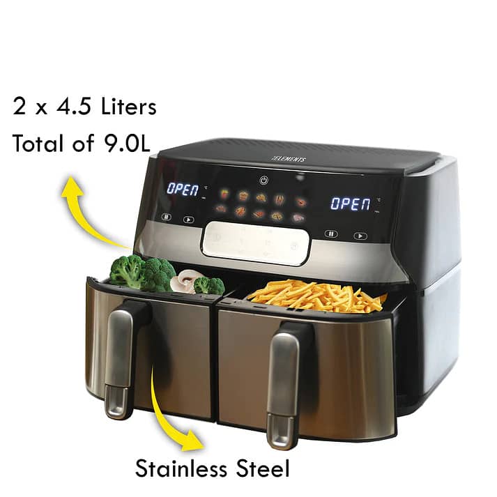 9.0 LITERS DOUBLE AIR FRYER DIGITAL 2