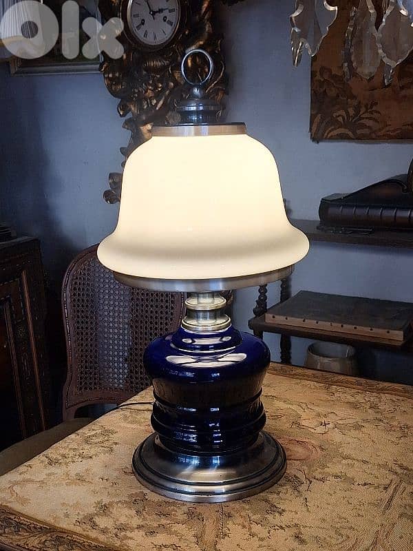 mushroom shaped opaline lamp 1