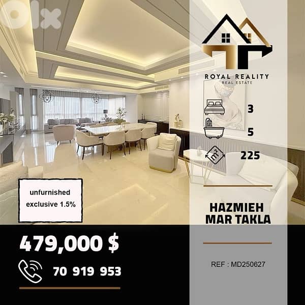 apartments for sale in Hazmiyeh mar takla شقق للبيع في الحازمية بعبدا 0