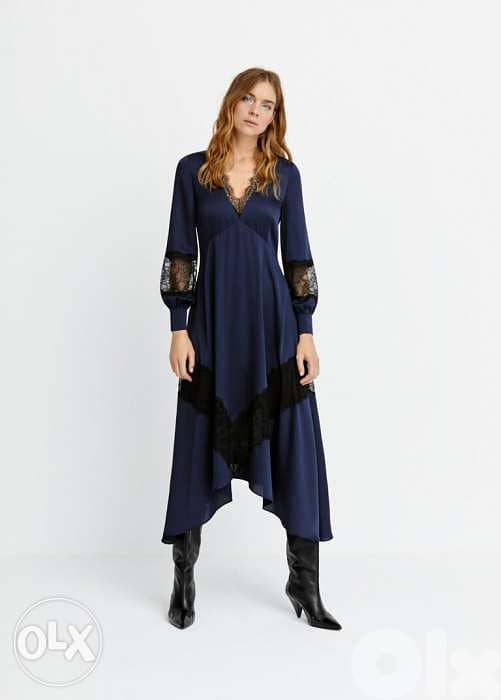 Mango satin dress size small 0