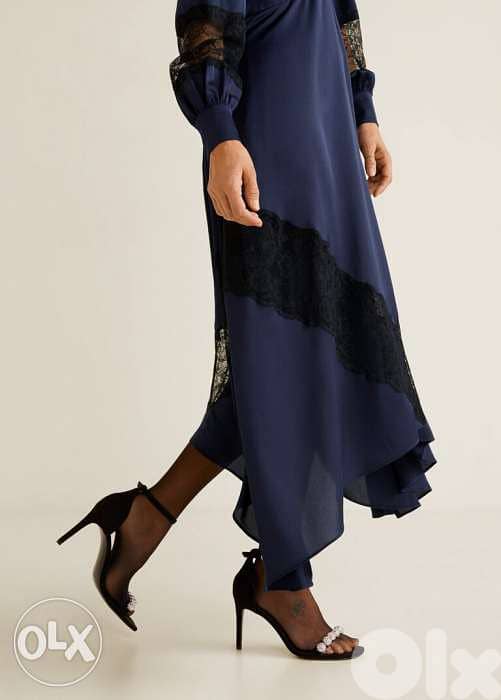 Mango satin dress size small 1