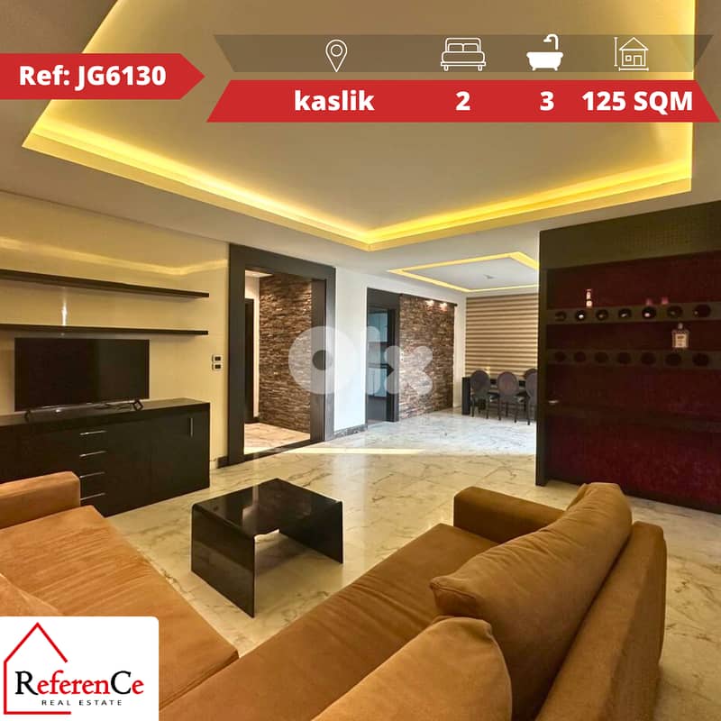 furnished apartment in kaslikشقة المفروشة في وسط الكسليك 0