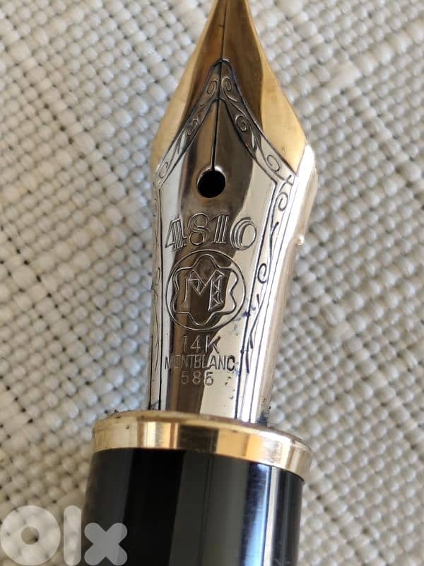 mont Blanc fountain pen the original Meisterstück4810,14k gold, 585 0