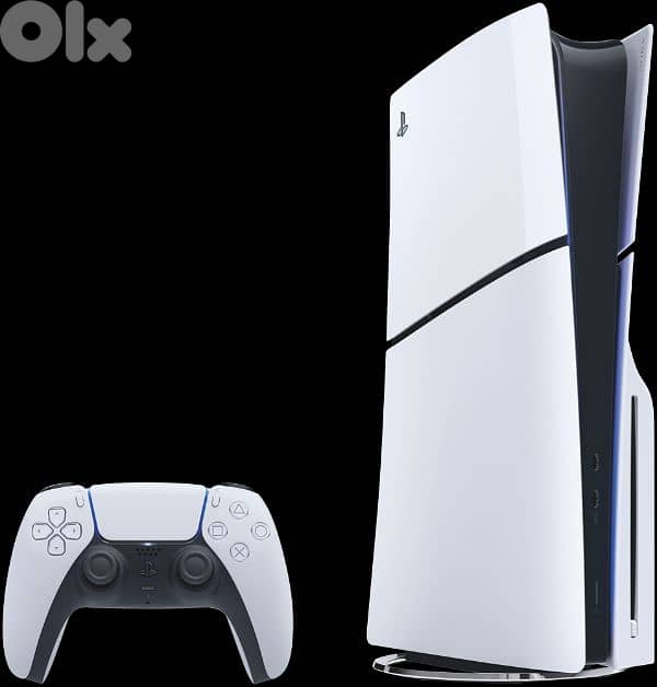 PS5 with 2 controllers and 4 games 0