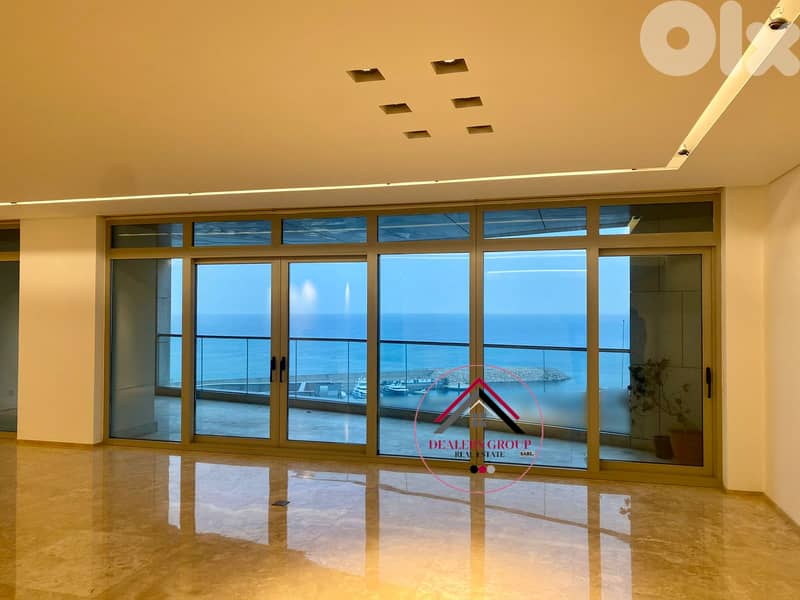 High Floor Full Marina Sea View Apartment for sale in Downtown Beirut 0