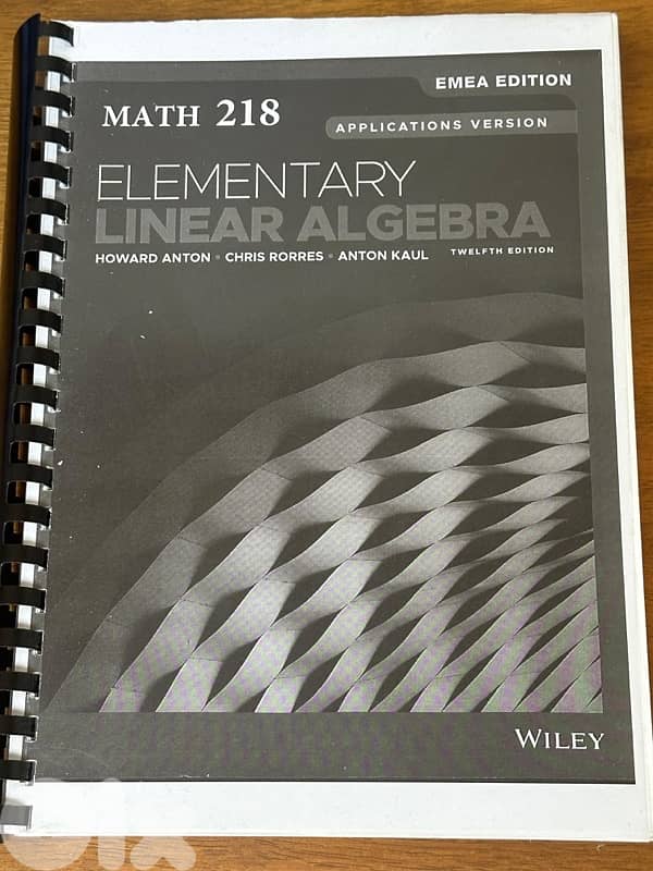 Elementary Linear Algebra, Applications Version, 12th Edition 0