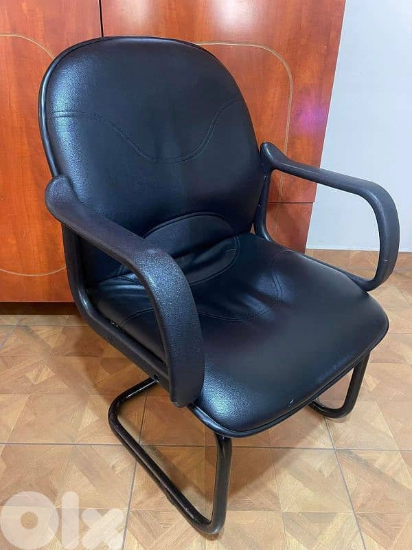 Chair black leather 0