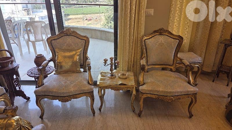 Classic Vintage Style Living Room صالون كلاسيك 0