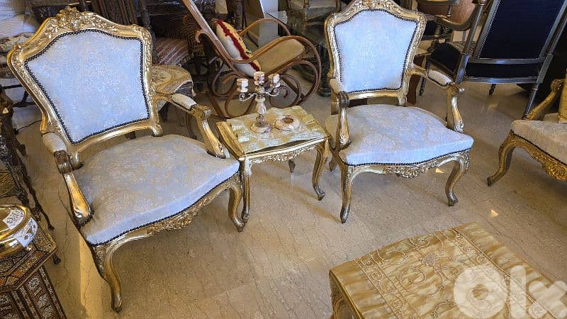 Classic Vintage Style Living Room صالون كلاسيك 6