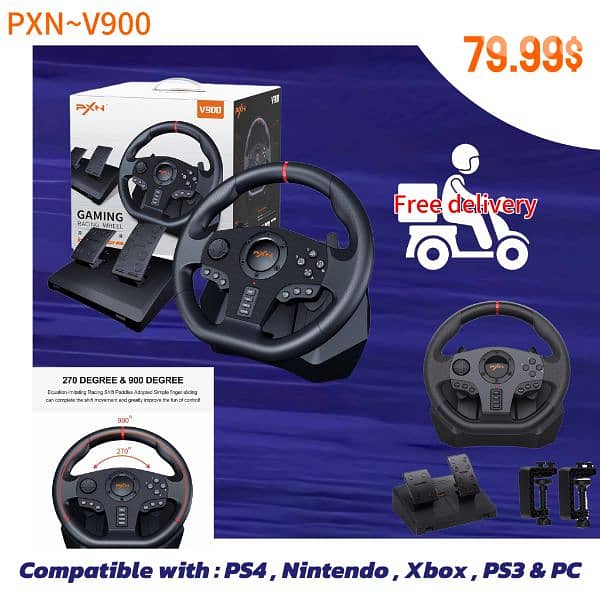 Steering wheels for ps4 - ps5  playstation 4 & 5 Starting 60$ 3