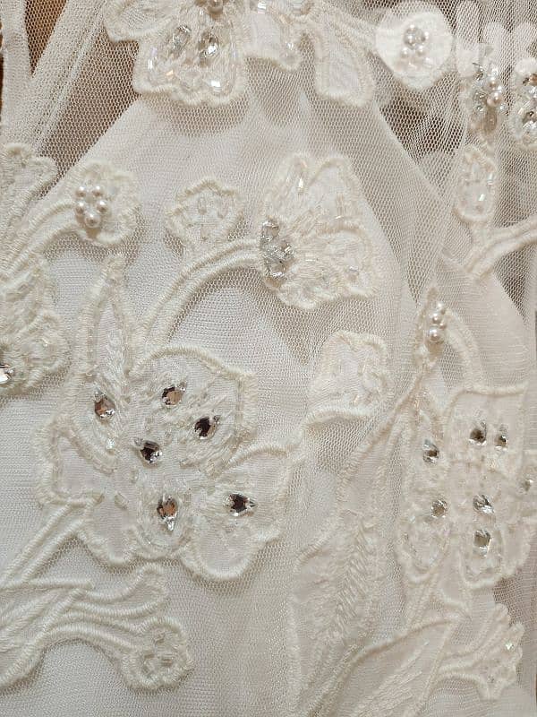 Beads embroidery  wedding or evening dress 38 mediumفستان عرس 7