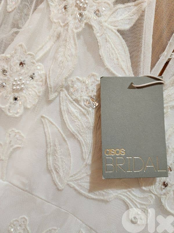 Beads embroidery  wedding or evening dress 38 mediumفستان عرس 9