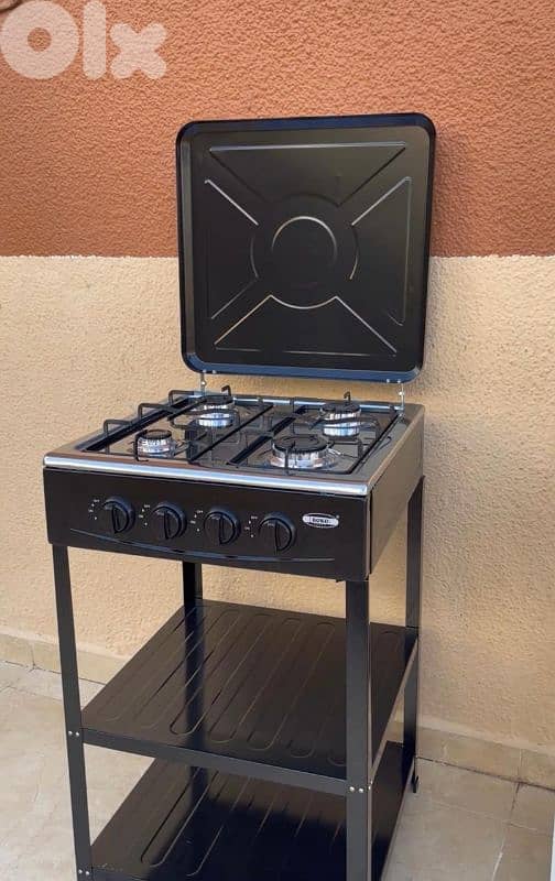 black modern stove gas 1