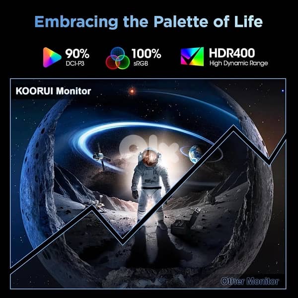 kooriu 27” fast ips 200hz fhd hdr400 gaming monior 8