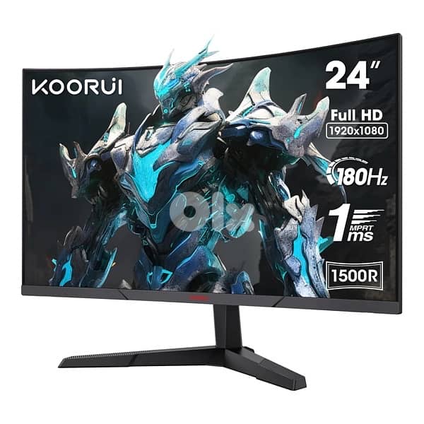 kooriu 24” curved fhd 180hz gaming monitor 0