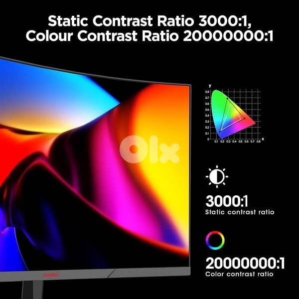 kooriu 24” curved fhd 180hz gaming monitor 5