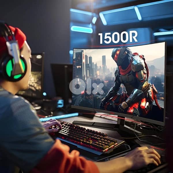 kooriu 24” curved fhd 180hz gaming monitor 6