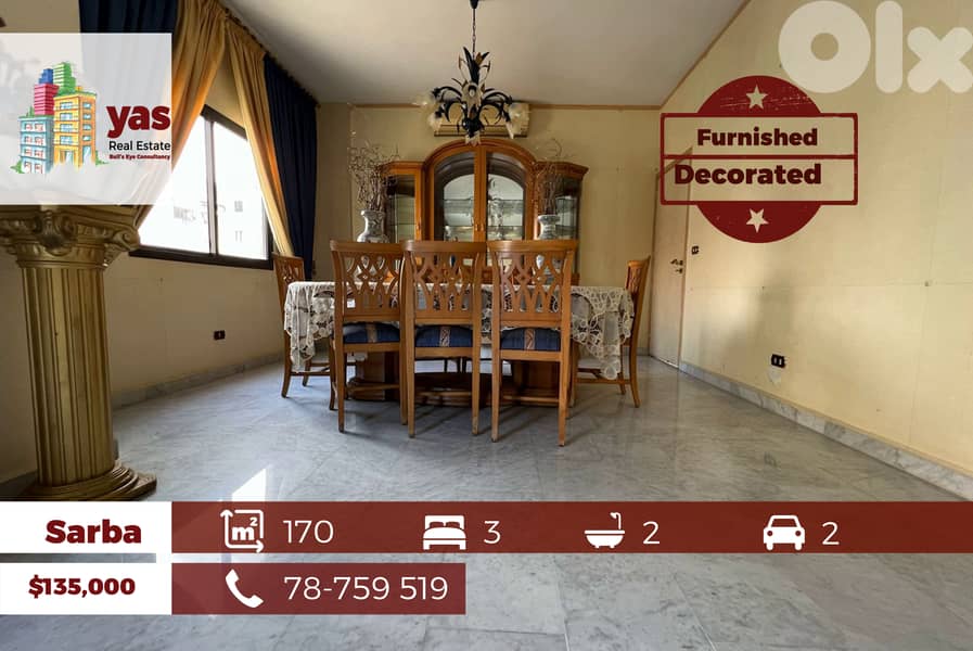 Sarba 170m2 | Furnished | Dead End Street | Modern | EH | 0