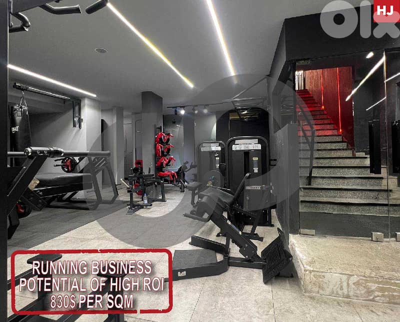 GYM Fully equipped/access via a few stairs IN ACHRAFIEH ! REF#HJ124523 0