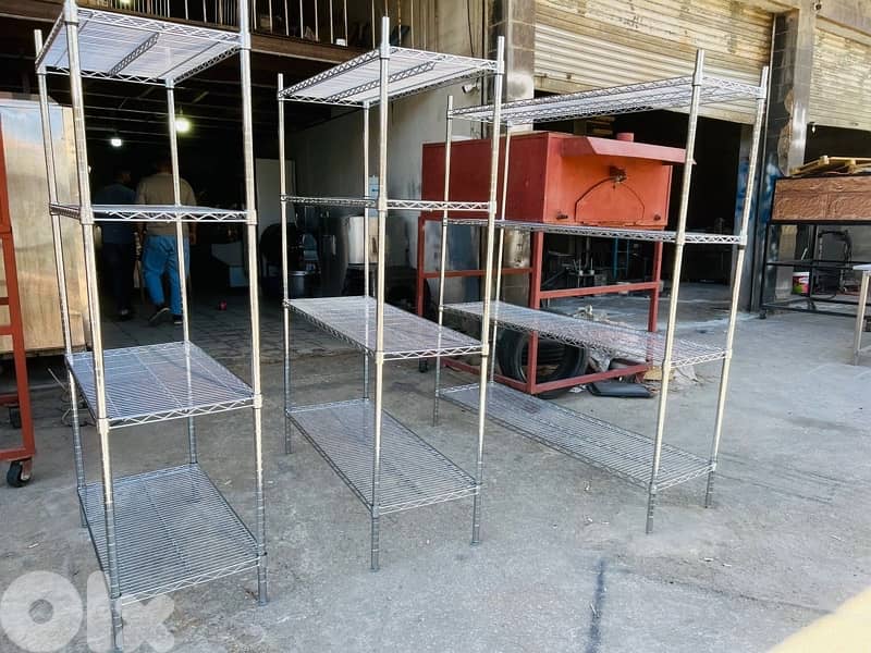 ستندات كروم جديد   متوفر جميع المقاسات 150cm/120cm/90cm 3