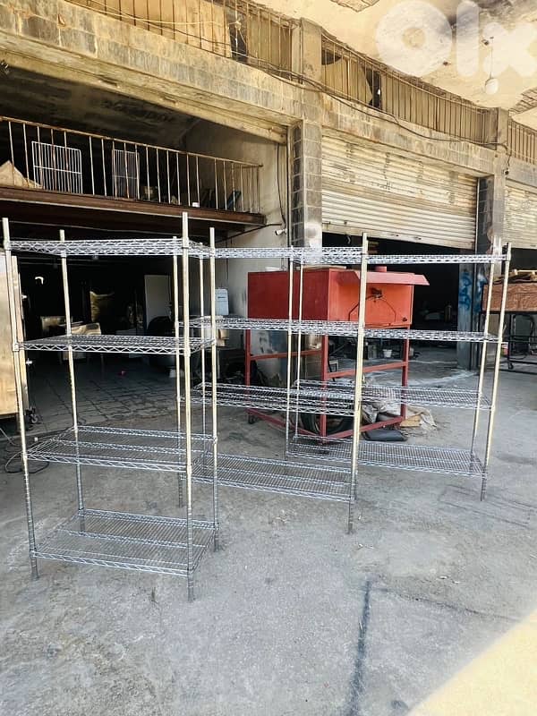 ستندات كروم جديد   متوفر جميع المقاسات 150cm/120cm/90cm 4