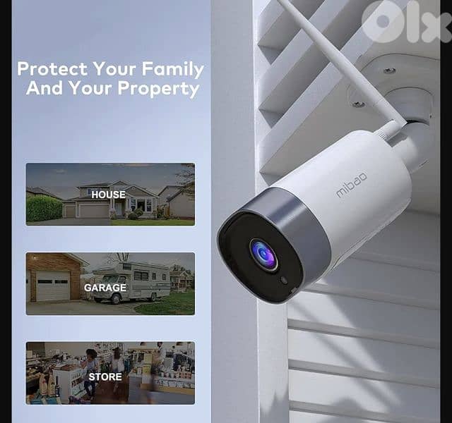 mibao  Security Cam Outdoor, 1080P WiFi , IP66 Waterproof/4$ delivery 1