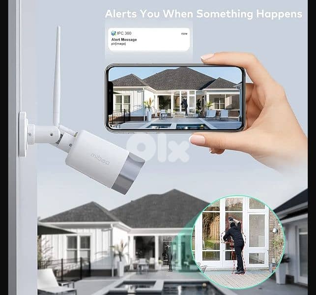 mibao  Security Cam Outdoor, 1080P WiFi , IP66 Waterproof/4$ delivery 3