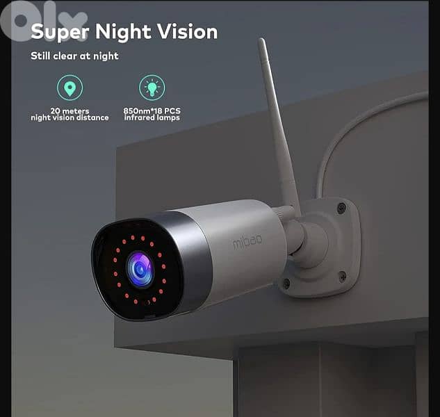 mibao  Security Cam Outdoor, 1080P WiFi , IP66 Waterproof/4$ delivery 6