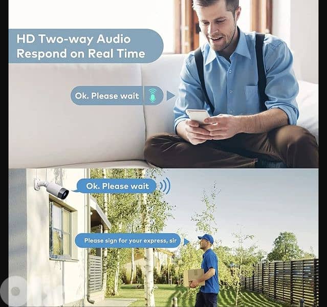 mibao  Security Cam Outdoor, 1080P WiFi , IP66 Waterproof/4$ delivery 7