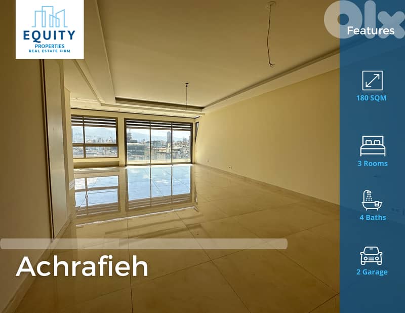 180 SQM Apartment For Sale In Achrafieh شقة للبيع #JZ40724 0
