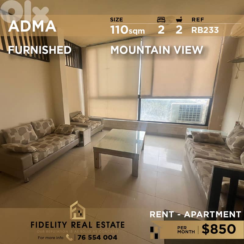 Apartment for rent in Adma RB233 شقة للإيجار في أدما 0