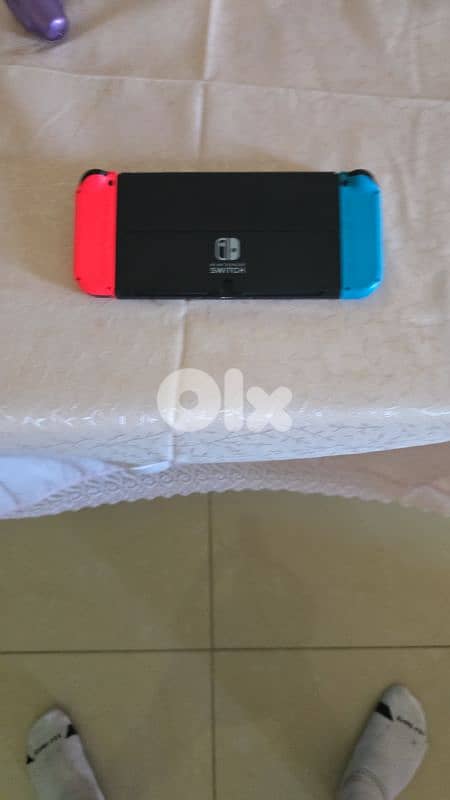 nintendo switch oled with many accessories 1