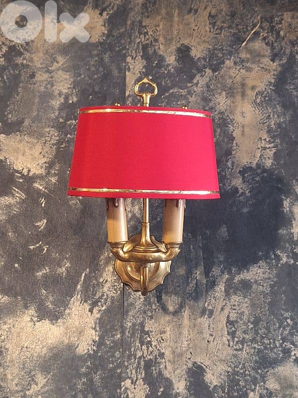 pair of french brass wall lights 3