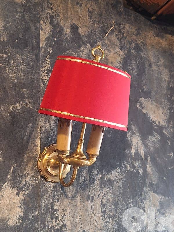 pair of french brass wall lights 5