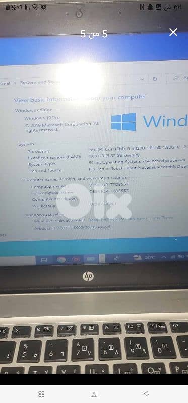 Laptop hp elitebook corei5 1