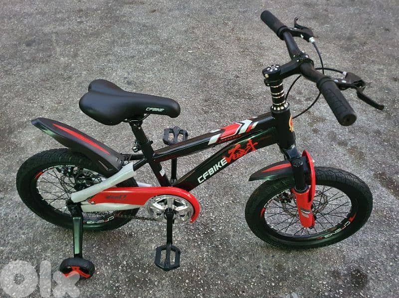 kids bike size 16" disc brakes front suspension delivery available 0