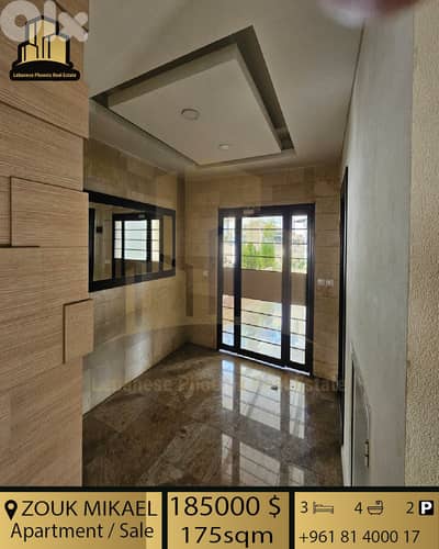 175 sqm apartment for sale in Zouk Mikael